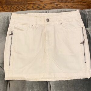 NWT Diesel cream denim skirt Size 26